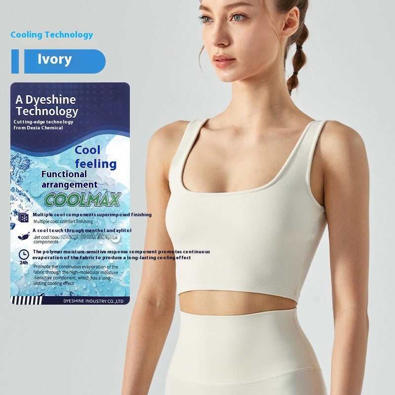 Fitness Vest With Chest Pad Yoga Bra - Bellarte Enchanté Fitness Vest With Chest Pad Yoga Bra